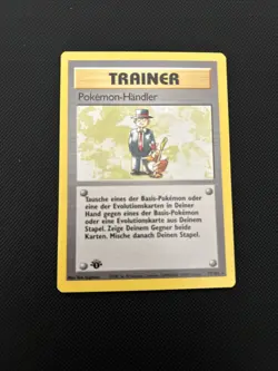 1st Edition GERMAN Pokemon Trader 77/102 Pokemon TCG WOTC Base Set - Image 1