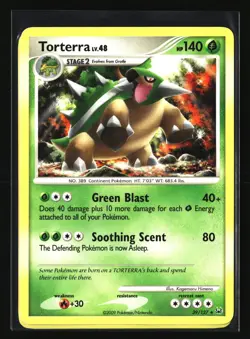 Pokemon TORTERRA 39/127 Rare (2009 Platinum) NM/Near Mint - Image 1
