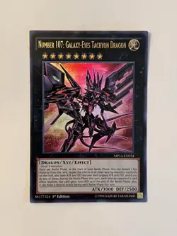 Number 107: Galaxy-Eyes Tachyon Dragon MP14-EN024 2014 Mega-Tins Mega... - Image 1
