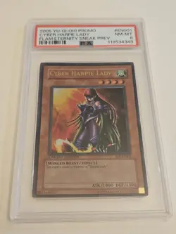 YUGIOH 2005 Cyber Harpie Lady SP1-EN001 Ultra Rare PSA GRADE NM-MT 8 - Image 1