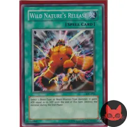 Yugioh Wild Nature's Release IOC-033 Super Rare NM - Image 1