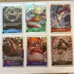 One Piece Tcg SR Lot Of 9 Cards English - Image 1