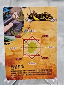 Naruto Doujin CCG Yagura Karatachi HY12076 Textured Holo Foil Chinese Card - NM - Image 2