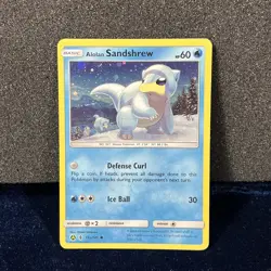 Alolan Sandshrew 19a/145 Holo Promo Pokemon Card Guardians Rising Alternate Art - Image 1