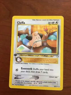 NM (1st edition) Pokemon CLEFFA Card NEO GENESIS Set 20/111 Non-Holo Rare WOTC - Image 1