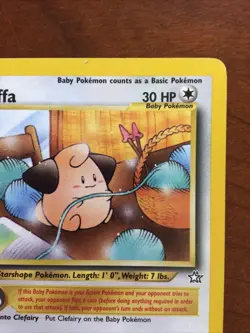 NM (1st edition) Pokemon CLEFFA Card NEO GENESIS Set 20/111 Non-Holo Rare WOTC - Image 3