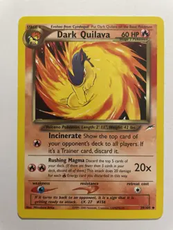 Dark Quilava - 39/105 - Pokemon Neo Destiny Unlimited Rare Card WOTC LP - Image 1