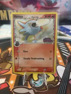 Pokemon TCG Card 2006 EX Holon Phantoms - Horsea 66/110 Reverse Holo - Image 1