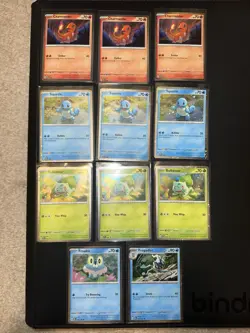 Bulbasaur Charmander Squirtle Pokemon Cards Cosmos Promo Set 046 047 048 NM 151 - Image 1