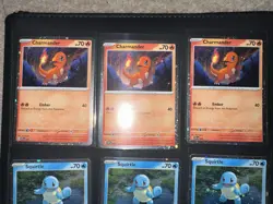 Bulbasaur Charmander Squirtle Pokemon Cards Cosmos Promo Set 046 047 048 NM 151 - Image 2