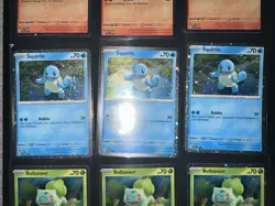 Bulbasaur Charmander Squirtle Pokemon Cards Cosmos Promo Set 046 047 048 NM 151 - Image 3