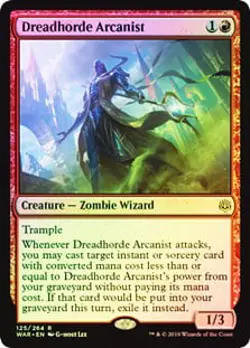 Dreadhorde Arcanist FOIL War of the Spark NM Red Rare MAGIC MTG CARD ABUGames - Image 1
