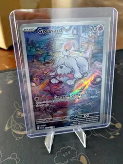 Pokemon TCG Greavard Illustration Rare Card 214/198 Scarlet & Violet Base Set NM - Image 1