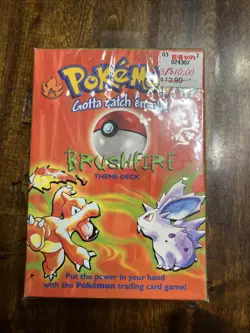 Base Set Theme Decks Zap Brushfire Blackout Overgrowth Pokemon Cards New Sealed - Image 3