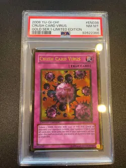 Yu-Gi-Oh Crush Card Virus Gold Series 2008 GLD1-EN038 Mint PSA 8 - Image 1