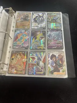 Binder Full of Pokemon Cards - Includes Full Arts, Holos & Reverse Holos - Image 3
