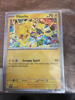 Pokemon Pikachu SVP 225 Promo Card World Championships - Image 1