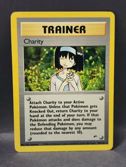 Pokemon TCG Charity Trainer Card #99/132 Non Holo Rare Gym Heroes - Image 1