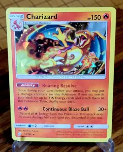 Charizard 14/181 Cracked Ice Holo-Team Up 2019-Rare Pokemon TCG Card - Image 1