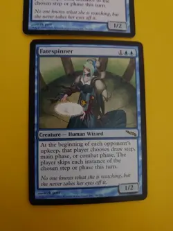 FateSpinner x2 rare Human Wizard MTG 2 Card. Mirrodin. - Image 2