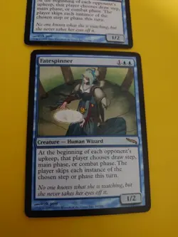 FateSpinner x2 rare Human Wizard MTG 2 Card. Mirrodin. - Image 3