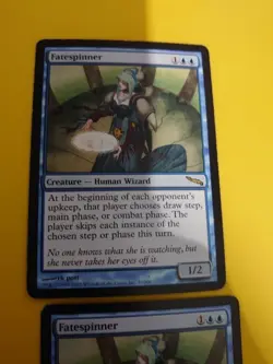 FateSpinner x2 rare Human Wizard MTG 2 Card. Mirrodin. - Image 4
