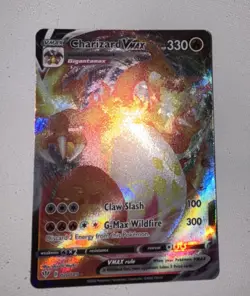 Pokemon TCG Charizard VMAX Darkness Ablaze Holo Card 20/189 NM Condition - Image 1