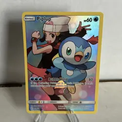 Pokemon Piplup 239/236 Cosmic Eclipse Secret Rare Holo TCG NM Card HP60 Trainer - Image 1