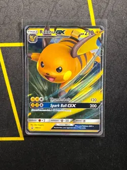 Raichu GX SM213 - Pokemon TCG Sun & Moon Promo Ultra Rare Card NM - Image 1