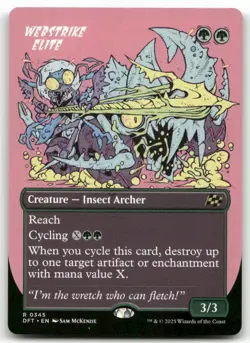 Webstrike Elite (Borderless) #345 MTG Aetherdrift NM X1 - Image 1