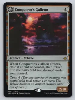 MTG Bling - Foil - Conqueror's Galleon - Ixalan -C180 - Image 1