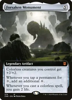Forsaken Monument (Extended Art) Zendikar Rising - Near Mint Foil - Image 1
