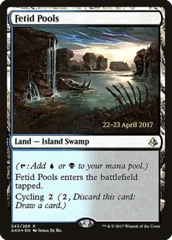 Fetid Pools - Foil Prerelease Promo Amonkhet HP MTG - Image 1
