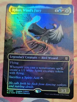 Kykar, Wind's Fury (Borderless) (Foil) MTG Commander: Bloomburrow (BLC) (NM) - Image 1