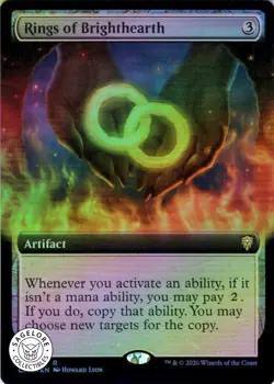 MTG Rings of Brighthearth (Extended Art) (698) | NM Foil | Commander Legends - Image 1