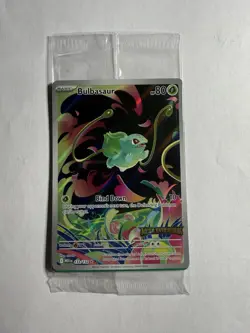 Pokemon Sealed Bulbasaur 133/132 Pokemon TCG Mega Evolution Stamped Promo - Image 1