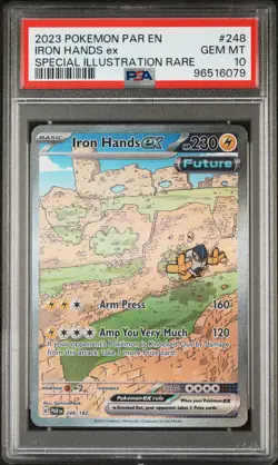 PSA 10 Iron Hands Ex #248 Pokemon Paradox Rift English 2023 - Image 1