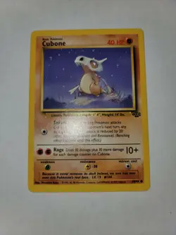 Cubone 50/64 1st Edition Common Jungle Set Pokemon TCG Very Lightly Played - Image 1