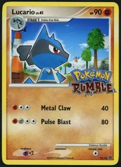 MP Lucario 12/16 Pokemon Rumble 2009 TCG - Image 1