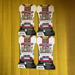 Pokemon TCG Scarlet & Violet Base Set Sleeved Booster Pack (4-Packs) New - Image 2