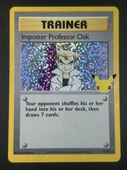 Pokemon Imposter Professor Oak 73/102 Celebrations Classic Collection - Image 1
