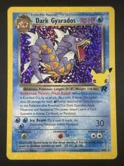 Pokemon Dark Gyarados Celebrations Classic Collection Holo 8/82 NM/MT - Image 1