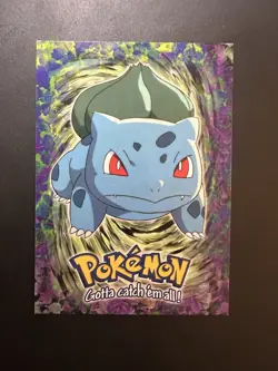 1999 Topps Pokemon Movie Animation Edition Evolution Bulbasaur #E1 - Image 1