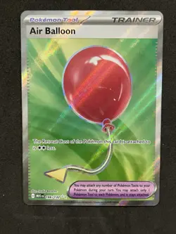 Air Balloon Full Art Ultra Rare 166/132 Pokemon Mega Evolution English - Image 1