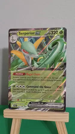 2025 Pokemon TCG Serperior Ex BLK EN 003/086 Black Bolt Double Rare - Image 2