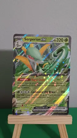 2025 Pokemon TCG Serperior Ex BLK EN 003/086 Black Bolt Double Rare - Image 3