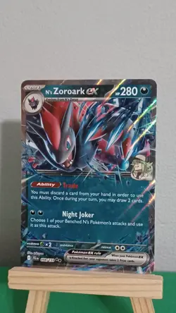 2025 Pokemon TCG N's Zoroark Ex JTG EN 098/159 Journey Together Double Rare - Image 2