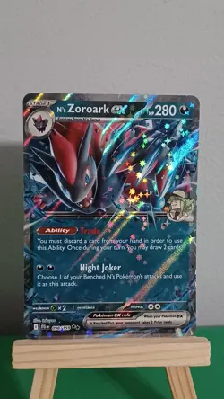 2025 Pokemon TCG N's Zoroark Ex JTG EN 098/159 Journey Together Double Rare - Image 3