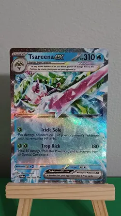 2023 Pokemon TCG Tsareena Ex PAR EN 046/182 Paradox Rift Double Rare - Image 1