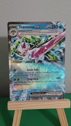 2023 Pokemon TCG Tsareena Ex PAR EN 046/182 Paradox Rift Double Rare - Image 3